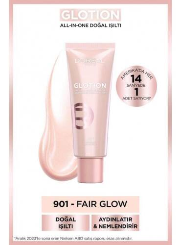 Loreal Paris Glotion All-In-One Doğal Işıltı - 901 Fair Glow - 1