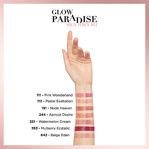L'Oreal Paris Glow Paradise Balm in Lipstick - 191 Nude Heaven - 5