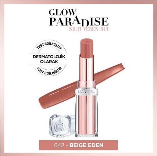 L’Oreal Paris Glow Paradise Balm In Lipstick - 642 Beige Eden