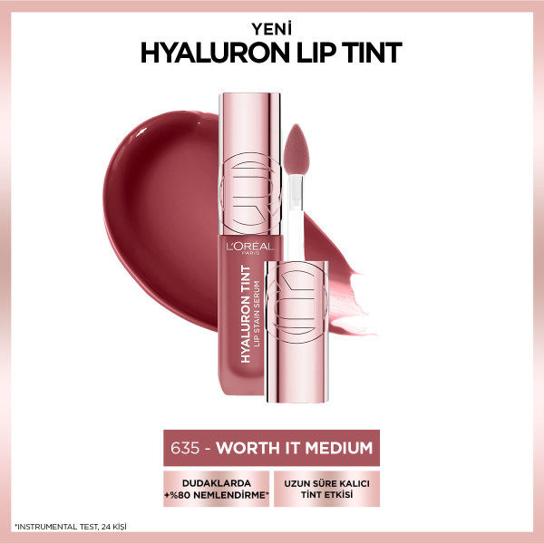 Loreal Paris Hyaluron Lip Tint 635 Worth It Medium