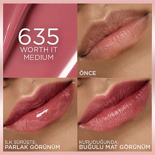 Loreal Paris Hyaluron Lip Tint 635 Worth It Medium - 2