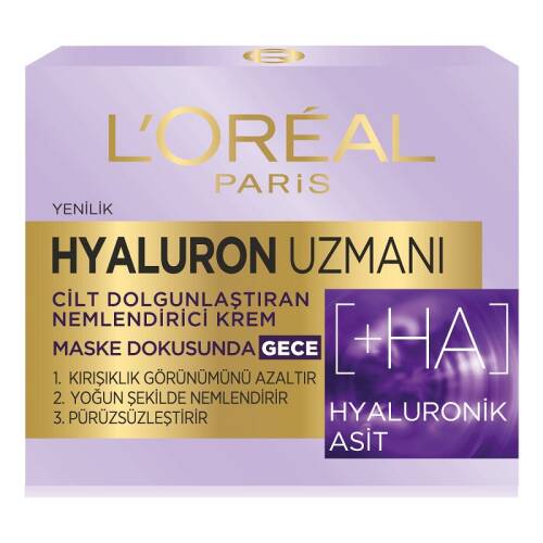 L'Oreal Paris Hyaluron Uzmanı Cilt Dolgunlaştıran Nemlendirici Krem 50 ml - 3