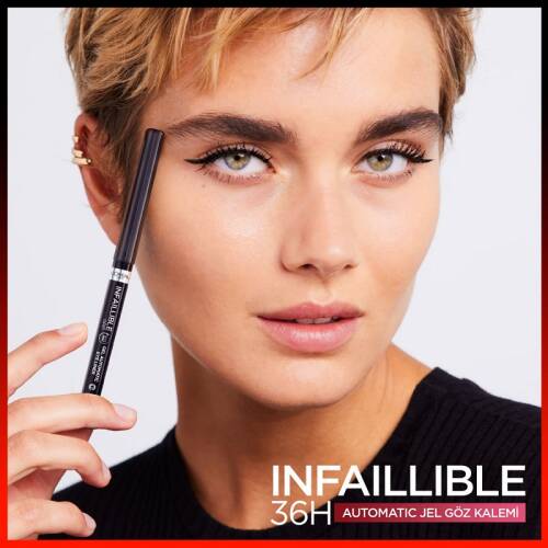 L'Oreal Paris İnfaillable Automatic Jel Göz Kalemi Yoğun Siyah - 4