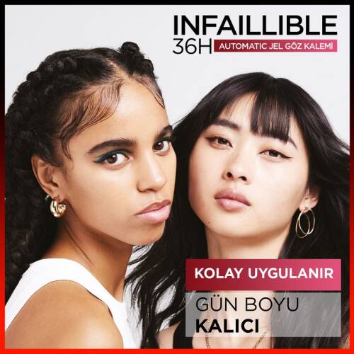 L'Oreal Paris İnfaillable Automatic Jel Göz Kalemi Yoğun Siyah - 5