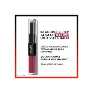 L'Oreal Paris İnfaillable Lipstick 2 Steps - 804 Metro Proo - 2