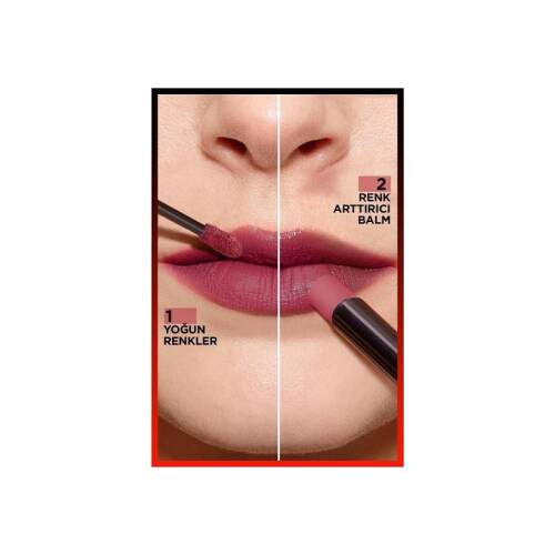 L'Oreal Paris Infaillible 2-Step 24 Saat Kalıcı Likit Ruj Balm - 215 Wine Oclock - 4