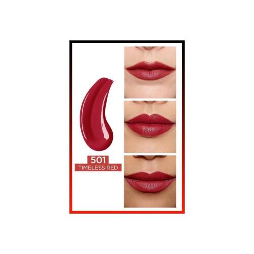 L'Oreal Paris Infaillible 2-Step 24 Saat Kalıcı Likit Ruj & Balm - 501 Timeless Red - 4