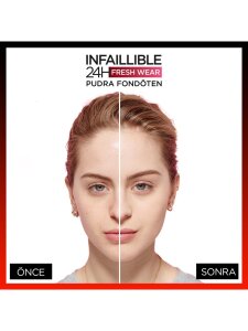 Loreal Paris Infaillible 24H Fresh Wear Pudra Fondöten - 180 Rose Sand - 4