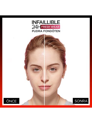 Loreal Paris Infaillible 24H Fresh Wear Pudra Fondöten - 180 Rose Sand - 4