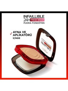 Loreal Paris Infaillible 24H Fresh Wear Pudra Fondöten - 180 Rose Sand - 5