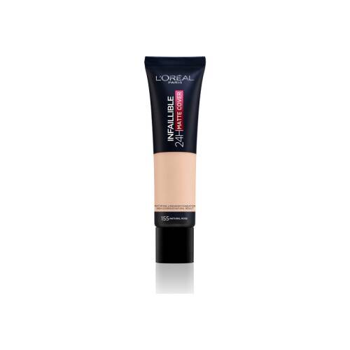 L'Oreal Paris Infaillible 24H Matte Cover Yüksek Kapatıcı Fondöten - 155 Cool Undertone - 1