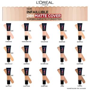 L'Oreal Paris Infaillible 32H Matte Cover Yüksek Kapatıcı Fondöten - Sıcak Alt Ton 145 - 6