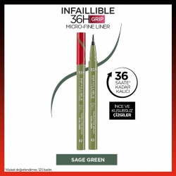 L'Oreal Paris Infaillible 36H Grip Micro Fine Eyeliner - 05 Sage Green
