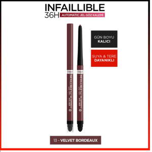 Loreal Paris Infaillible Automatic Jel Göz Kalemi - 013 Velvet Bordeaux