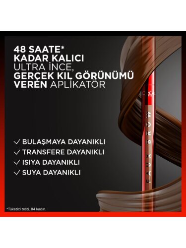 Loreal Paris Infaillible Faux Brow Ultra İnce Uçlu Kaş Kalemi - Dark Brunette - 3