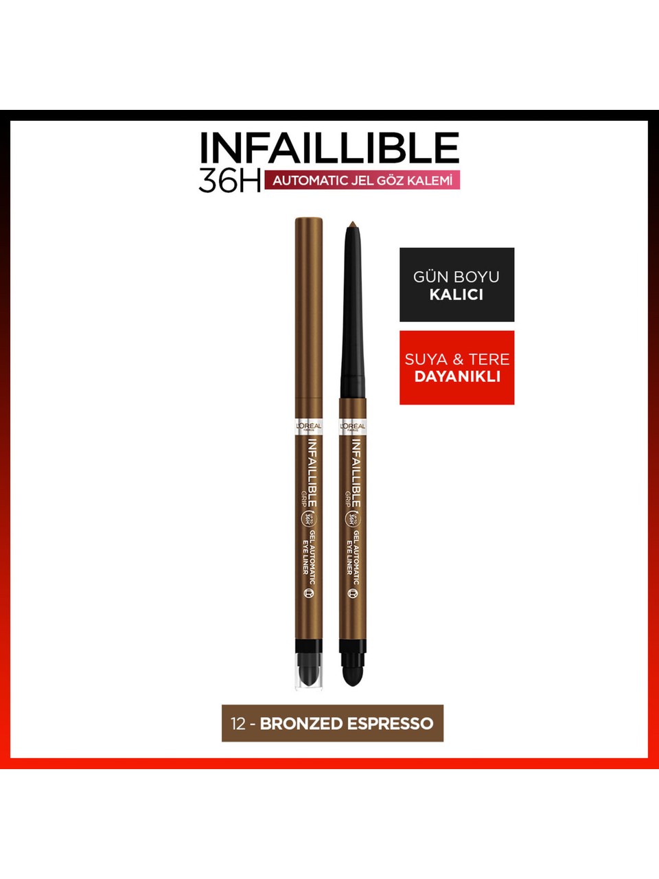Loreal Paris Infaillible Göz Kalemi - 12 Bronzed Espresso