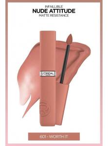 Loreal Paris Infaillible Matte Resistance Likit Mat Ruj - 601 Worth It