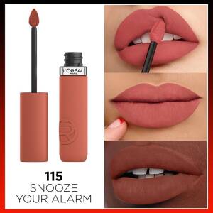 L'Oreal Paris İnfaillible Matte Resistance Likit Mat Ruj - Snooze Your Alarm 115 - 2