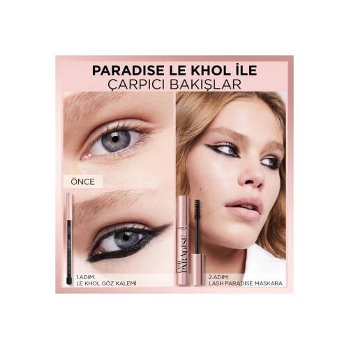 L'Oreal Paris Le Khol Naturel By Paradise Eyeliner - 101 Midnight Black - 4