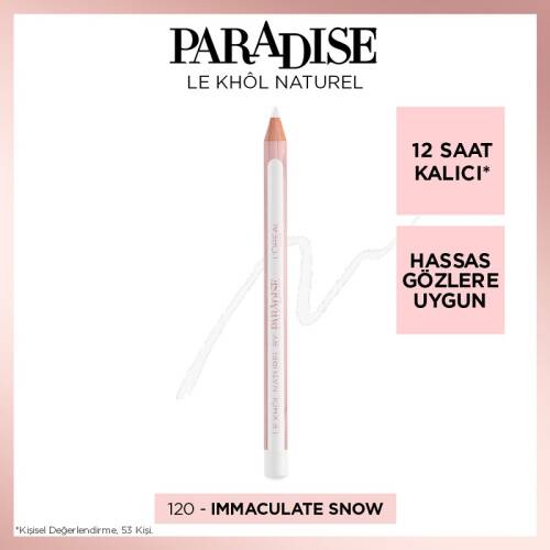 L'Oreal Paris Le Khol Naturel By Paradise Eyeliner - 120 İmmaculate Snow - 1