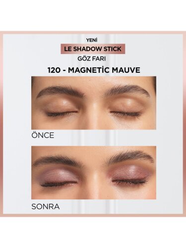 Loreal Paris Le Shadow Stick Göz Farı - 120 Magnetic Mauve - 2