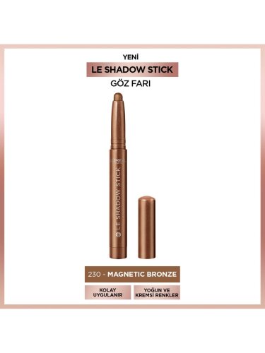 Loreal Paris Le Shadow Stick Göz Farı - 230 Magnetic Bronze - 1