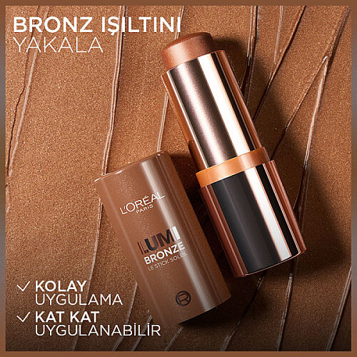 Loreal Paris Lumi Bronzlaştırıcı Stick 110 Toasted Sunlight - 6