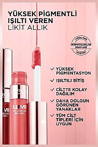 Loreal Paris Lumi Blush Likit Allık 630 Glowy True Rose - 4