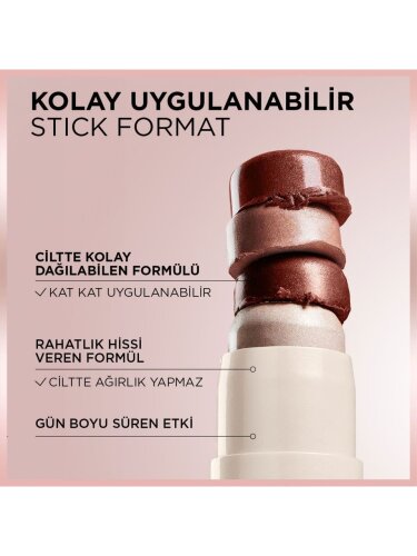 Loreal Paris Lumi Glass Islak Bitişli Stick Aydınlatıcı - 610 Glassy Pearl Eclat - 3