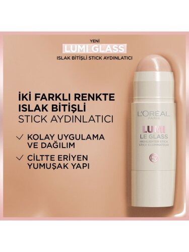 Loreal Paris Lumi Glass Islak Bitişli Stick Aydınlatıcı - 610 Glassy Pearl Eclat - 2