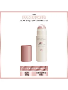 Loreal Paris Lumi Glass Islak Bitişli Stick Aydınlatıcı - 620 Glassy Pink Ballet