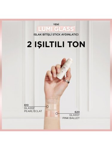Loreal Paris Lumi Glass Islak Bitişli Stick Aydınlatıcı - 620 Glassy Pink Ballet - 4