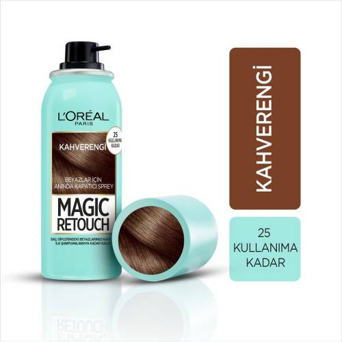 L'Oreal Paris Magic Retouch Beyaz Kapatıcı Sprey Kahverengi 75 ml - 1