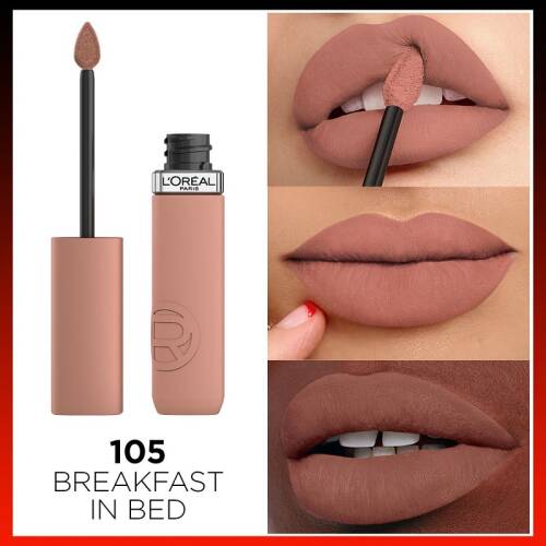 L'Oreal Paris Matte Resistance Liquid Lipstick - Breakfast In Bed 105 - 2