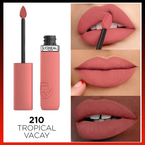 L'Oreal Paris Matte Resistance Liquid Lipstick - Tropical Vacay 210 - 2