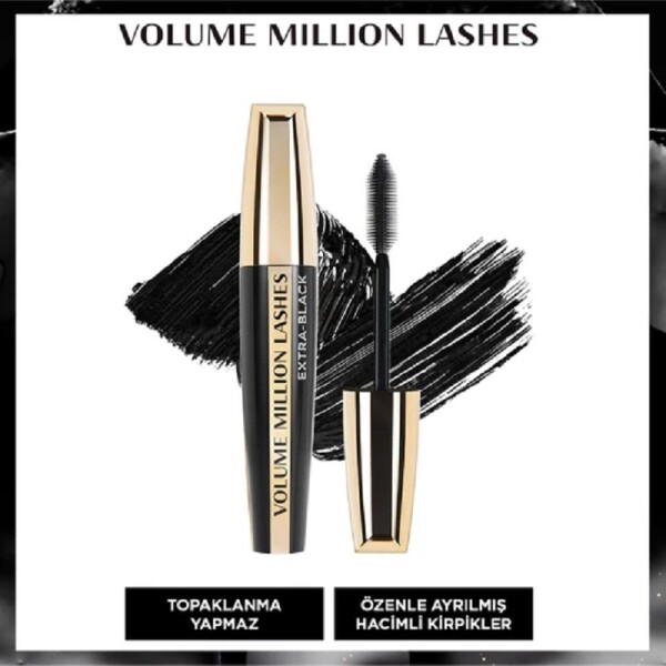 L'Oreal Paris Million Lashes Mascara Extra Black Siyah Maskara - 1