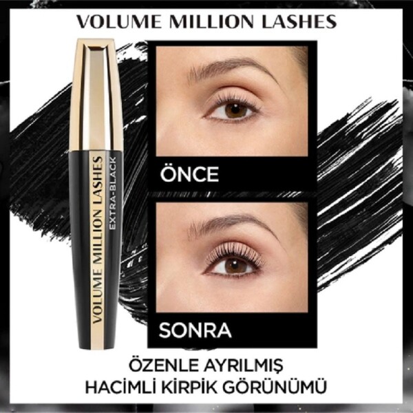 L'Oreal Paris Million Lashes Mascara Extra Black Siyah Maskara - 4