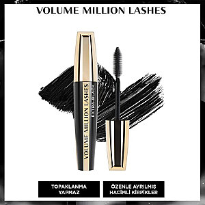 L'Oreal Paris Million Lashes Mascara Extra Black Siyah Maskara