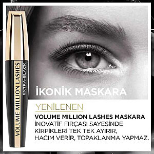 L'Oreal Paris Million Lashes Mascara Extra Black Siyah Maskara - 3