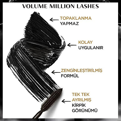 L'Oreal Paris Million Lashes Mascara Extra Black Siyah Maskara - 4