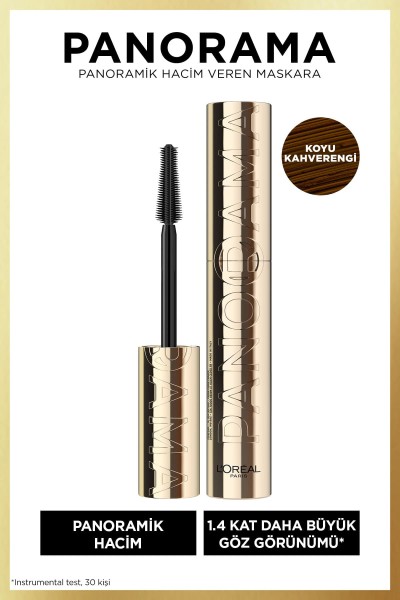 Loreal Paris Panorama Hacim Veren Maskara Kahverengi