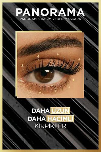 Loreal Paris Panorama Hacim Veren Maskara Kahverengi - 3