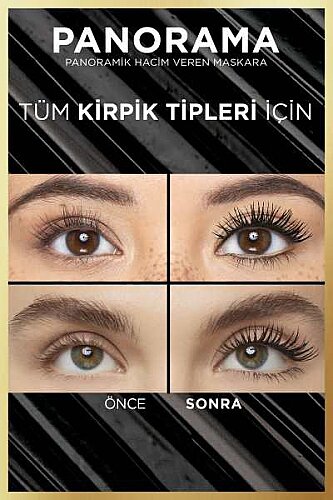 Loreal Paris Panorama Hacim Veren Maskara Kahverengi - 6