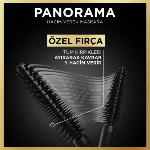 L'Oreal Paris Panorama Hacim Veren Maskara Siyah - 5