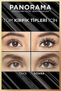 Loreal Paris Panorama Hacim Veren Maskara Siyah - 6