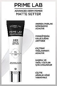 Loreal Paris Prime Lab Matte Setter Matlaştırıcı Makyaj Bazı - 7