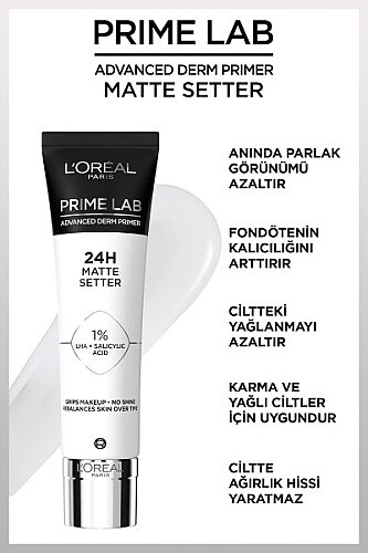 Loreal Paris Prime Lab Matte Setter Matlaştırıcı Makyaj Bazı - 7