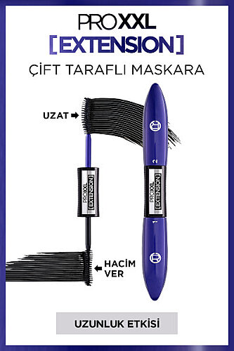 Loreal Paris Pro XXL Extension Çift Taraflı Maskara - 1