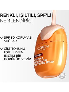 Loreal Paris Revitalift Clinical C Vitamini İçeren Renkli Işıltılı Nemlendirici Krem SPF30 40ml - 3