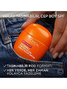 Loreal Paris Revitalift Clinical C Vitamini İçeren Renkli Işıltılı Nemlendirici Krem SPF30 40ml - 4